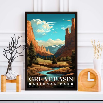 Great Basin National Park Poster, Travel Art, Office Poster, Home Decor | S7 - image5